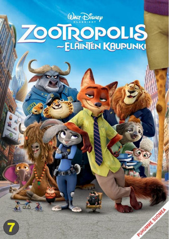 Zootropolis Eläinten Kaupunki dvd, Disney Klassikko