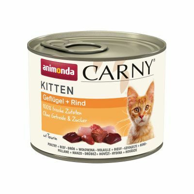 Animondan Carny kitten Geflugel + Rind (siipikarja+nauta)  200g