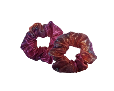 Värikäs scrunchie / hiusdonitsi