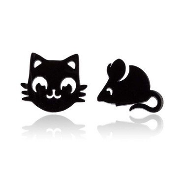 Kissa ja hiiri korvakorut