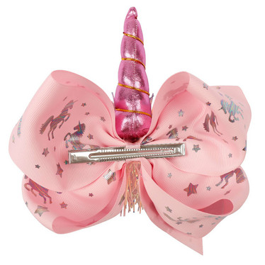 Yksisarvisen hiusklipsi pinkki