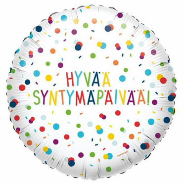 Hyvää syntymäpäivää foliopallo