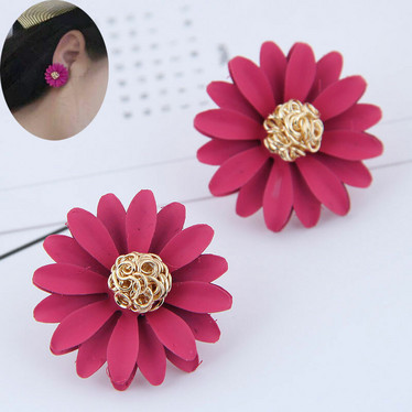 Dahlia kukkakorvikset -rose-
