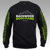 Backwood Hooligans® Latitude Sweatshirt with green prints