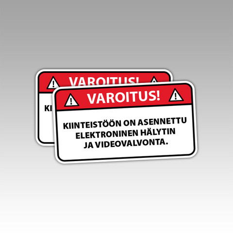 Varoitustarra Kiinteist n Taloon Backwoodhooligans