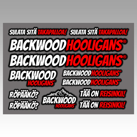 Backwood Hooligans® Sticker set 3