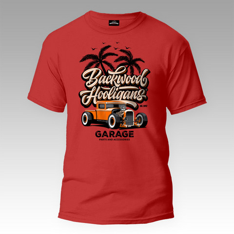 Backwood Hooligans® Garage T-paita
