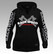 Backwood Hooligas® The Axes hoodie with zipper for women