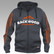 Backwood Hooligas® hoodie with orange prints (full zip)