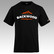 Backwood Hooligans® Black T-shirt with orange print