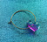 Hologrammihohtoiset MINI HEART -korvakorut renkaalla
