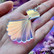 Seashell Fantasy -simpukkakorvakorut hologrammi