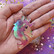 Hologrammiset Fantasy Unicorn -korvakorut