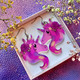 Hologrammiset Fantasy Unicorn -korvakorut