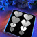 TWINKLE TWINKLE BIG SILVER HEART -hopeapeilikorvakorut