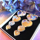 TWINKLE TWINKLE BIG SILVER HEART -hopeapeilikorvakorut