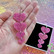 Vaaleanpunaiset TWINKLE TWINKLE BIG HEART -glitterkorvakorut