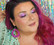 Fuksiat Bubble Garland -glitterkorvakorut