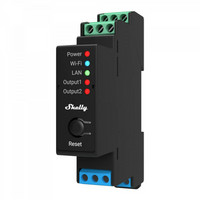 Shelly Pro 2PM DIN-kiskorele/Energiamittari 2x16A - LAN-, WiFi- ja BT