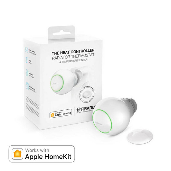 FIBARO - Heat Controller Bluetooth HomeKit - Patteritermostaatti + anturi