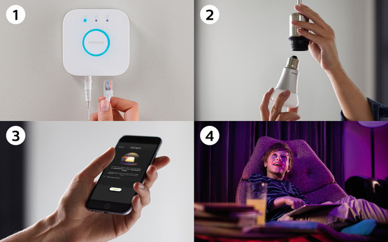 Philips Hue White and Color Ambiance Aloituspakkaus E27 - 2/1/1