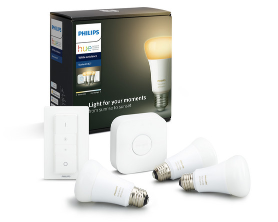 Philips Hue White Ambiance Aloituspakkaus E27 - 3/1/1