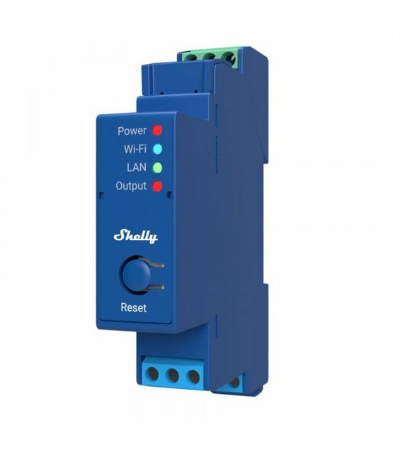 Shelly Pro 1 DIN-kiskorele 1x16A - LAN-, WiFi- ja Bluetooth