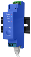 Shelly Pro 1 DIN-kiskorele 1x16A - LAN-, WiFi- ja Bluetooth