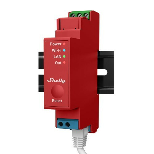 Shelly Pro 1PM DIN-kiskorele/Energiamittari 1x16A - LAN-, WiFi- ja BT