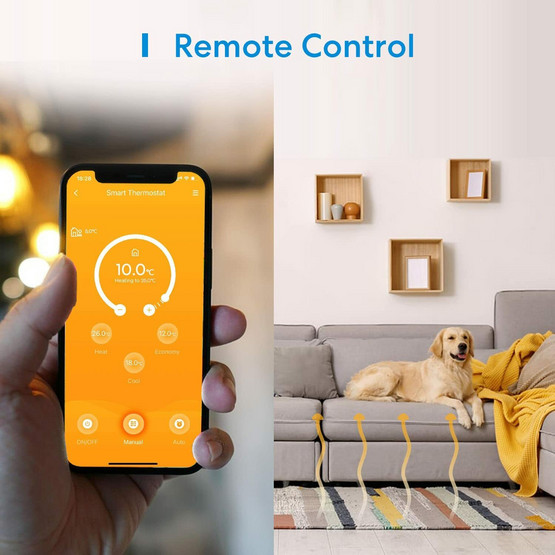 Meross Smart Wi-Fi Homekit -lattialämmitystermostaatti