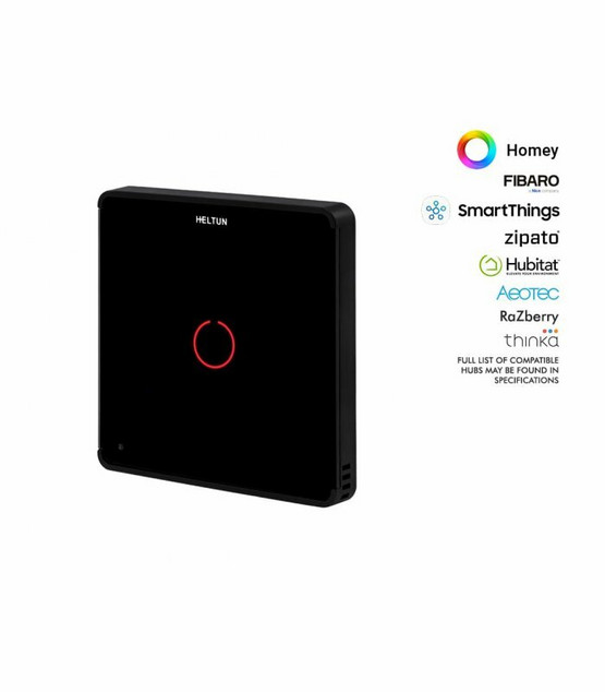 HELTUN Touch Panel Switch Solo - Z-Wave+ Painikerele 1-osainen