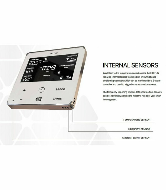 HELTUN Fan Coil Thermostat - Z-Wave+ Fan Coil termostaatti