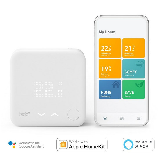 Tado Wired Smart Thermostat V3+ - Aloituspakkaus (Vesikiertoinen)