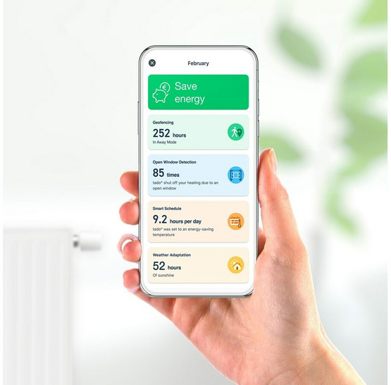 Tado Smart Rad. Thermostat StarterKit V3+ Patteritermostaatti Aloitus