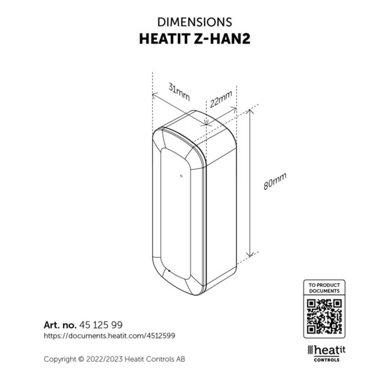 Heatit Z-HAN2 - Z-Wave Plus AMS-mittariliitäntä