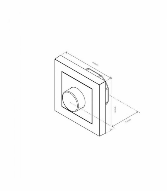 Heatit Zig Dim - Zigbee 250W Kierrettävä himmennin
