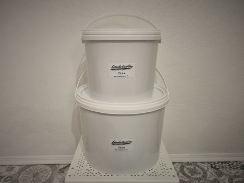 Chia-siemenet ämpärissä 8kg