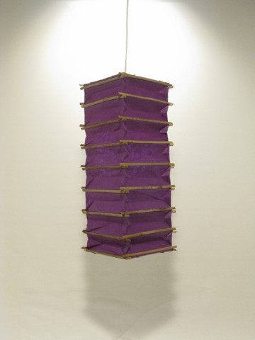 Lokta-kuutio 16x16x45cm, tumma lila