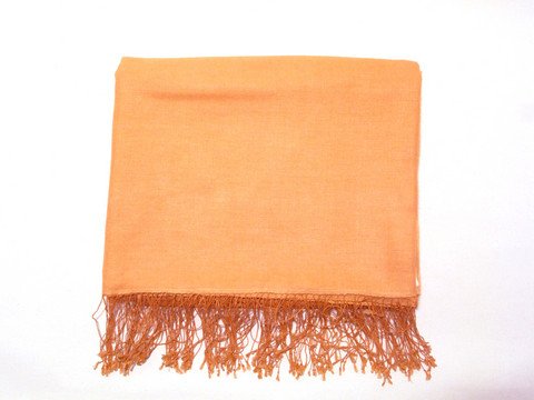 Pashminashaali, luxuslaatu, vaalea oranssi