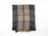 Mongolian Cashmere stoola, ruutu, ruskea