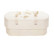 C01 butterfly, natural white, felt oval babycasket L