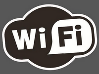 Wi-Fi -tarra, musta-valkoinen 2
