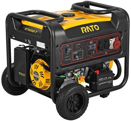 Aggregaatti Rato R7000D-T, 12V/230V/400V, 7,1kW, sähköstartti, bensiini