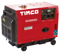Timco SE5000SDG 5kVA, 230V diesel generaattori