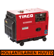 Timco SE5000SDG 230V diesel aggregaatti - HOLLANTILAINEN HUUTOKAUPPA!