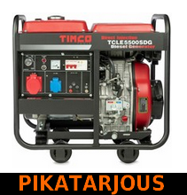 Timco TCLE5500SDG, 230V/400V diesel generaattori - PIKATARJOUS!