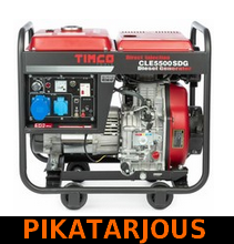 Timco CLE5500SDG, 230V diesel aggregaatti - PIKATARJOUS!