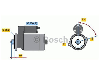 Starttimoottori Bosch 0001123036