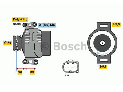Laturi Bosch 0121715029