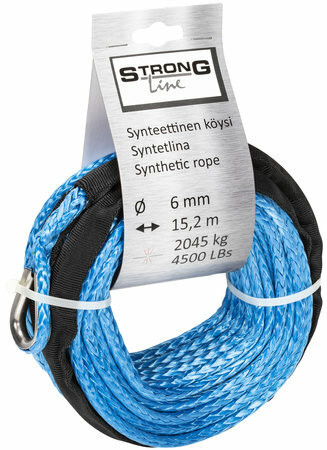 StrongLine Synteettinen köysi 4500LB 6mm X 15,2m